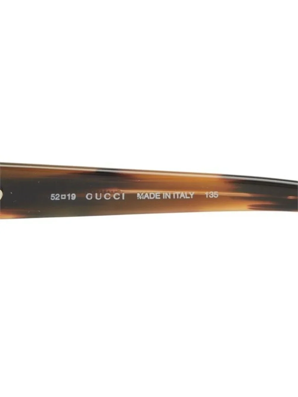 Gucci Oval Frame Sunglasses S Brown Acetate Eyewear